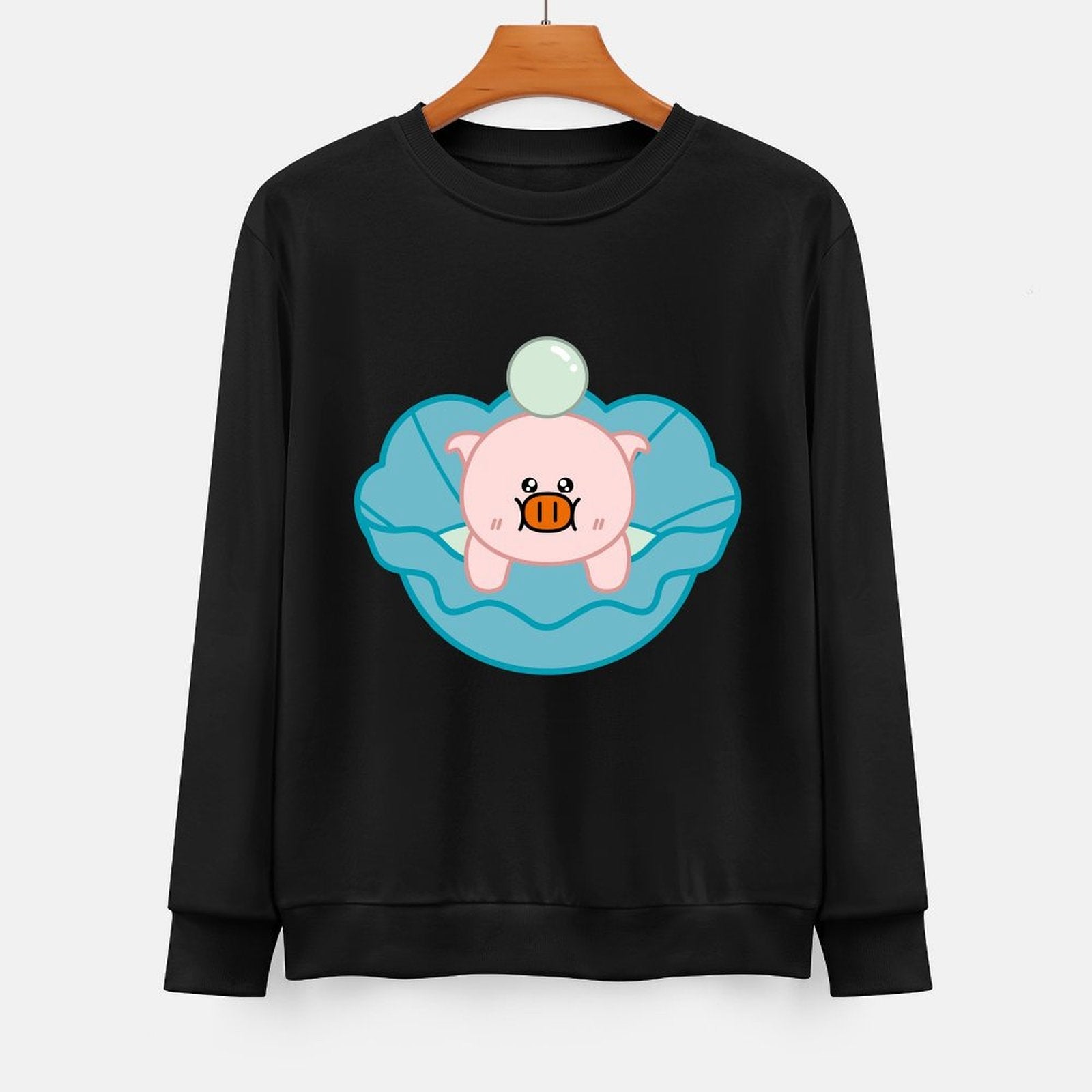 Front Patterned Long Sleeve TopBreathable Eco-Conscious